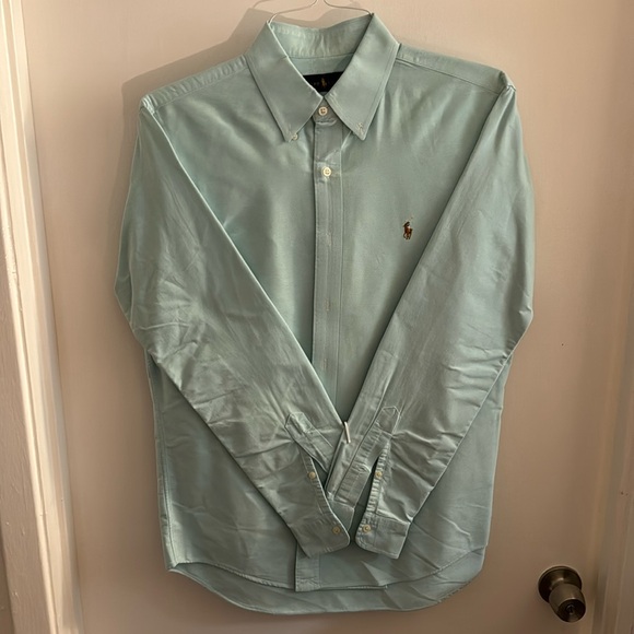 Ralph Lauren Button Down Dress Shirt - Turquoise - Size M - Picture 1 of 4